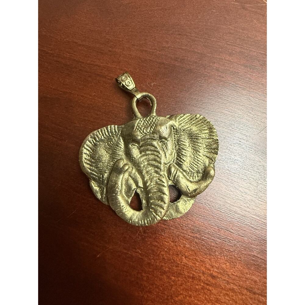 Bronze‎ Tone Metal ELEPHANT PENDANT